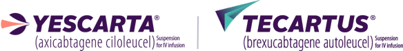 YESCARTA logo and TECARTUS logo